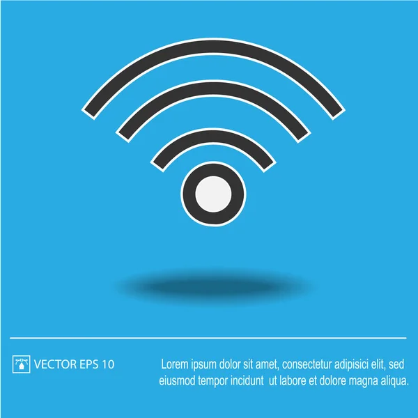 Drahtloses Internet Vektorsymbol Folge Wlan Symbol — Stockvektor