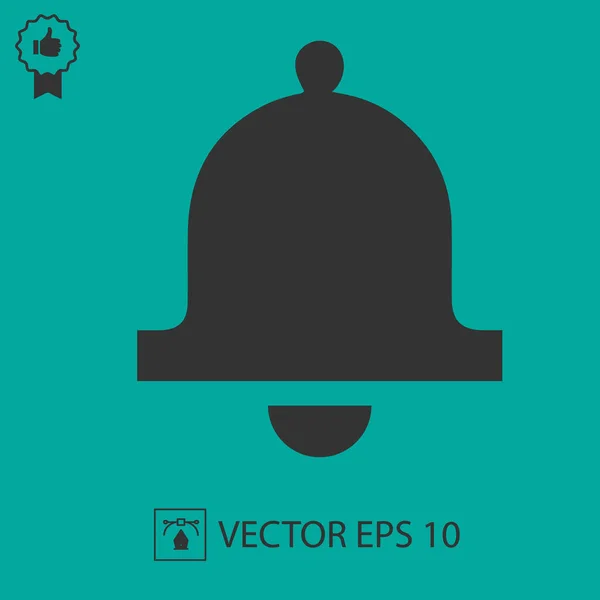 Icono Del Vector Bell Ilustración Simple Del Vector Silueta Eps — Vector de stock