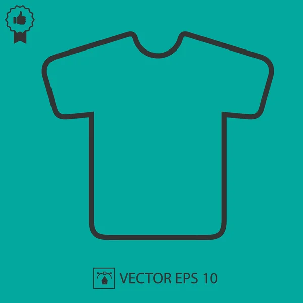 Shirt Vetor Ícone Eps Ilustração Isolada Simples — Vetor de Stock