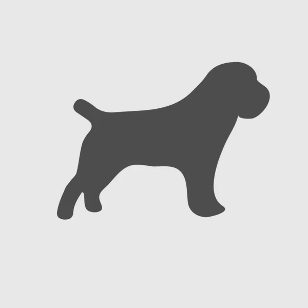 Dog Vector Icoon Voor Personen Eenvoudige Geïsoleerde Illustratie — Stockvector