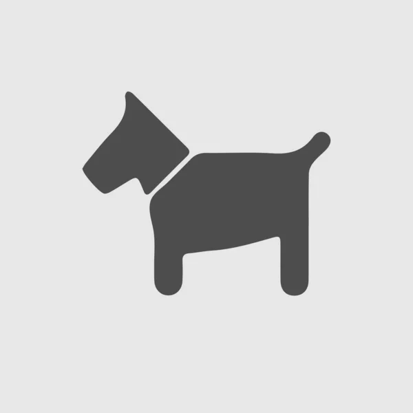 Значок Вектора Собаки Eps Простая Изолированная Иллюстрация — стоковый вектор