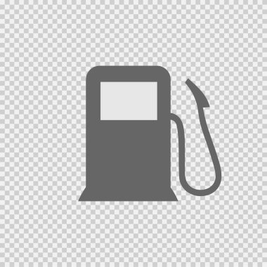 Benzin pompası ikonu 10 birim. Benzin istasyonu sembolü.