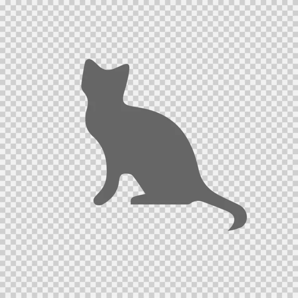 Cat Vector Icon Eps Simple Isolated Illustration — Stock Vector