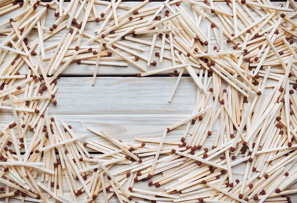 Many Scattering Brown Matches Background Frame Copy Space — Stock Photo, Image