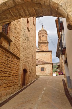 La Purificacion Kilisesi, La Iglesuela del Cid, Maestrazgo, Teruel, Aragon, İspanya