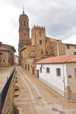 Village La Iglesuela del Cid, Maestrazgo, Argon, İspanya