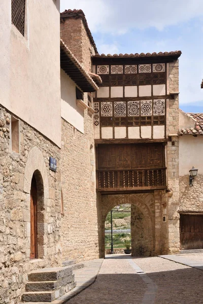 Fachada Convento Puerta Las Monjas Mirambel Maestrazgo Castellón Conunidad Valenciana — Foto de Stock