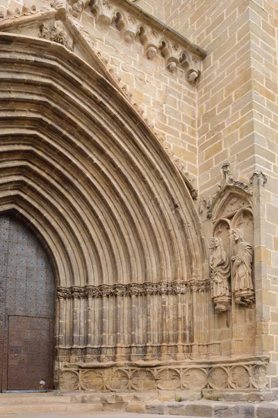 Vchod Kostela Santa Maria Mayor Valderrobres Mantarraya Provincii Teruel Aragon — Stock fotografie