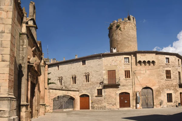 Santa Maria Church Castle Verdu Urgell Lleida Province Catalonia Spain — Stock Photo, Image