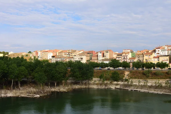 Village Flix Ribera Ebro Tarragona Province Catalonia Spain — Stock Photo, Image