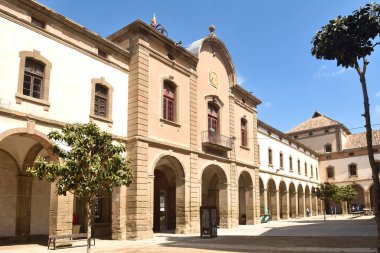 Eski manastır Cervera Üniversitesi, La Segarra, Lleida Eyaleti, Catalonia, İspanya