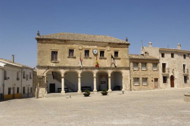 Infante Don Juan Manuel Meydanı, Alarcon, Cuenca ili, La Mancha, İspanya