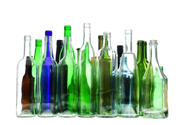 Recycling Glass White Background — Stock Photo, Image