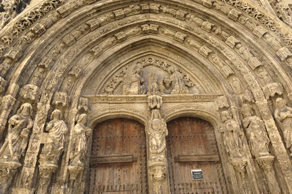 Entrance Santa Maria Requena Valencia Province Spain — Stock Photo, Image
