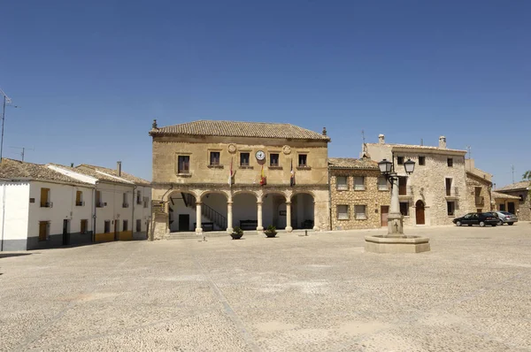 Infante Don Juan Manuel Meydanı, Alarcon, Cuenca ili, La Mancha, İspanya
