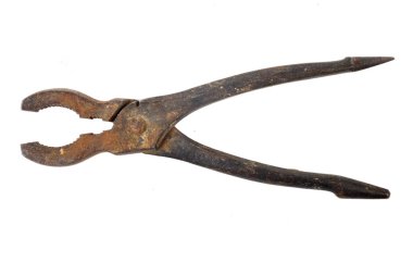 Beyaz arka plan üzerinde izole eski vintage yığıcılar