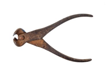 Beyaz arka plan üzerinde izole eski vintage yığıcılar