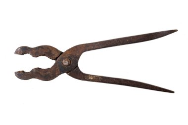 Beyaz arka plan üzerinde izole eski vintage yığıcılar