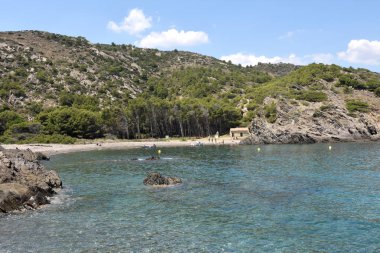 beach of Cala Taballera, Cap de Creus, Costa Brava, Girona province, Catalonia, Spain clipart