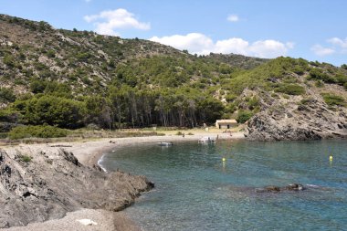 La Taballera plajı, Cap de Creus, Costa Brava, Girona ili, Katalonya, İspanya
