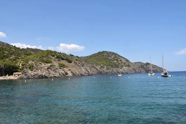 Παραλία Του Cala Taballera Cap Creus Κόστα Μπράβα Της Επαρχίας — Φωτογραφία Αρχείου