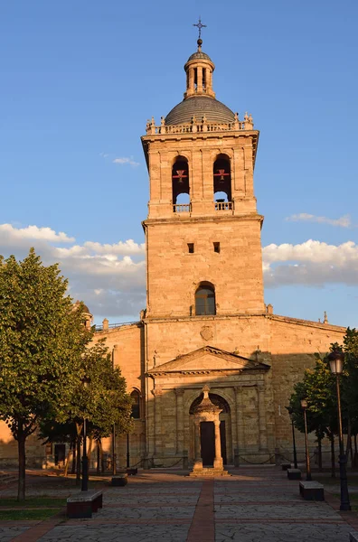 Pôr Sol Catedral Santa Maria Ciudad Rodrigo Província Salamanca Espanha — Fotografia de Stock