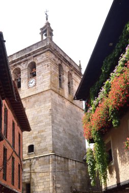 Çan Kulesi La Asuncion Kilisesi, La Alberca, Salamanca Eyaleti, Castilla-Leon, İspanya