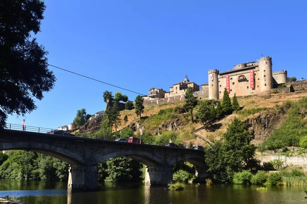 görünümünü Puebla de Sanabria, Zamora Eyaleti, Castilla-Leon, İspanya