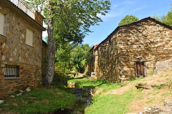 Ville Flechas Montagne Culebra Aliste Province Zamora Castille Léon Espagne — Photo