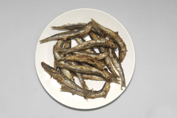 Fried Fish Grey — Stock Photo, Image