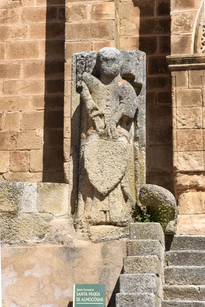 Деталь Romanesque Church San Pedro Almocovar Alcantara Caceres Province Extremadura — стоковое фото