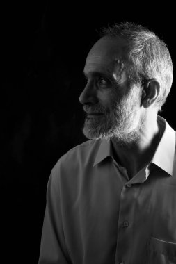 Orta yaşlı adam portresi portresi orta yaşlı