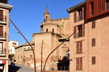  Cathedral of La Asuncion,  Barbastro, Huesca province,  Aragon, Spain clipart