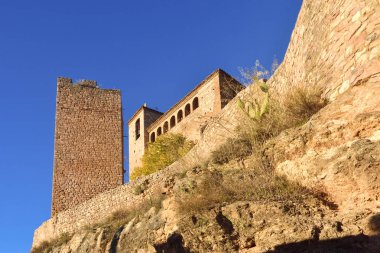  Anglikan Kilisesi Santa Maria la Belediye Başkanı, Alquezar, Somontano, Huesca Eyaleti, Aragon, İspanya.
