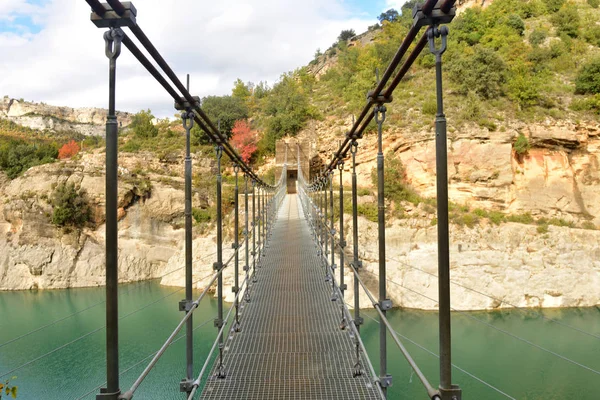 Puente Congost Mont Rebei Serra Montsec Noguera Provincia Lleida Cataluña — Foto de Stock