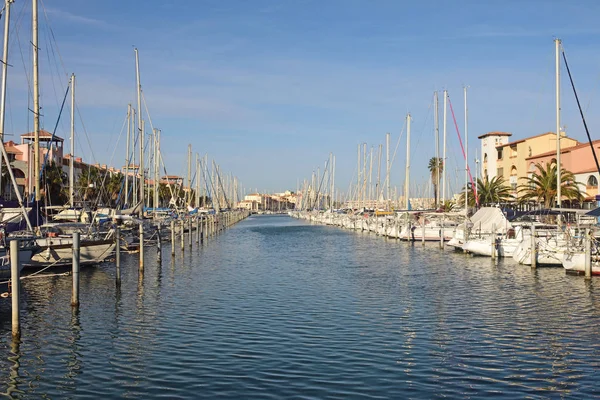 Port Leucate Aude Langwedocja Roussillon Francja — Zdjęcie stockowe