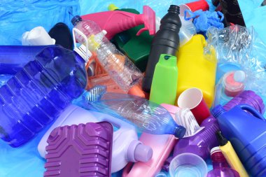 bir geri dönüşüm plastik yakın çekim