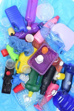 bir geri dönüşüm plastik yakın çekim