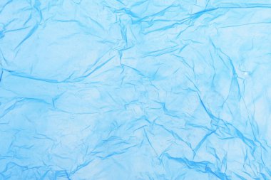 mavi plastik bir torbanın doku detay