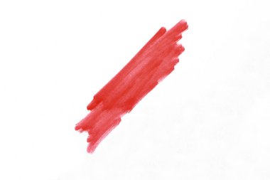 Beyaz arka plan üzerinde bir marker ile eğik çizgi