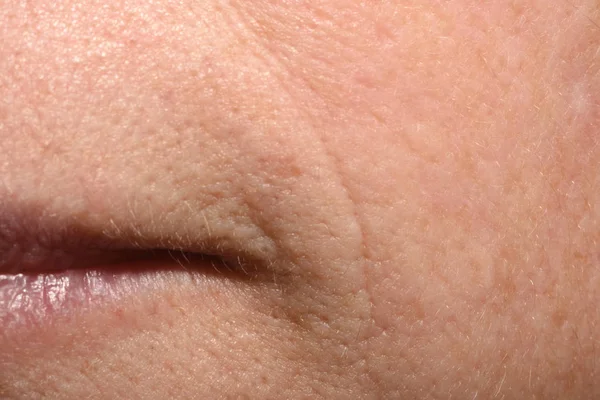 Labios de mujer de mediana edad 43 años — Foto de Stock