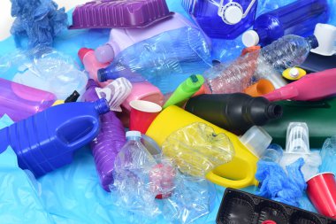 bir geri dönüşüm plastik yakın çekim