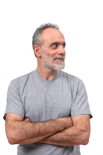 Portrait of a man on white background — Stock Photo, Image