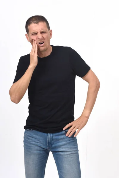 Homem com uma dor de dente — Fotografia de Stock