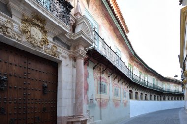 Caballeros street, Palace Penaflor, Ecija, Sevilla province, clipart