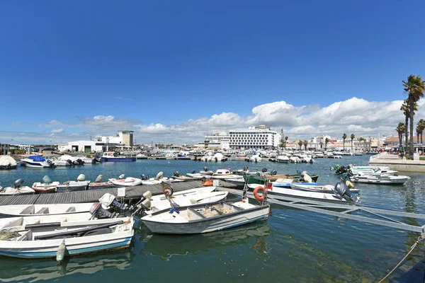 Småbåtshamnen i Faro, Algarve, portug — Stockfoto