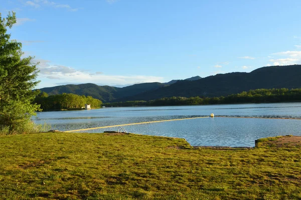 Caseta Fusta Beach Lake Banyoles Girona Province Catalonia Spain — 스톡 사진