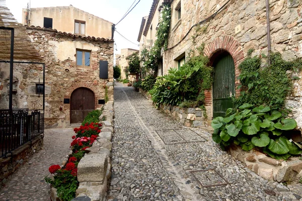Straat Van Oude Stad Van Tossa Mar Provincie Girona Catalonië — Stockfoto