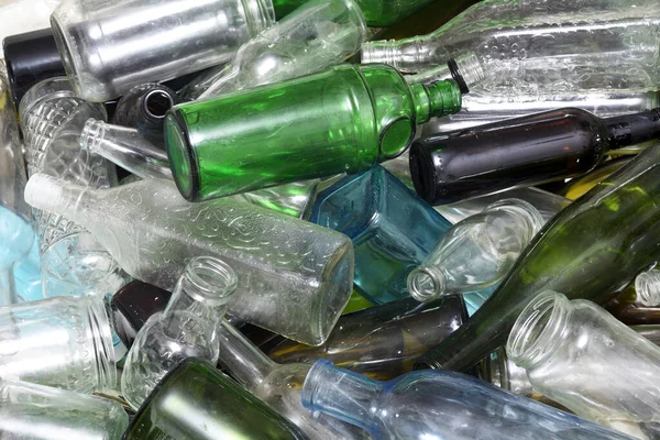 Glass Bottles Recycling — Stock Photo, Image