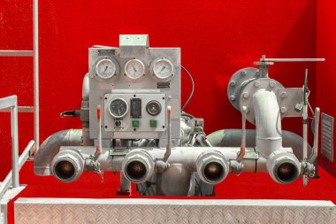 Basınç göstergesi ve sanayi Vana ile kontrol paneli